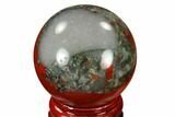 Polished Bloodstone (Heliotrope) Sphere #116193-1